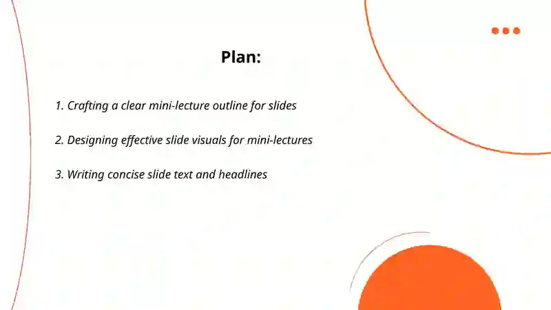 Speaking: Mini-Lecture with Slides 2