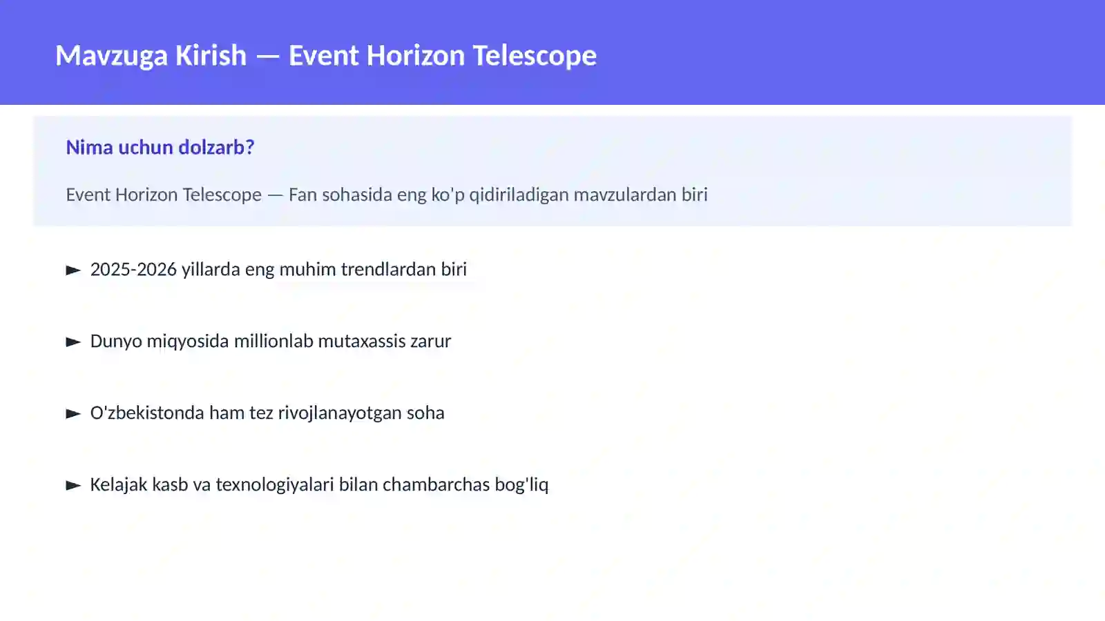 Event Horizon Telescope 2