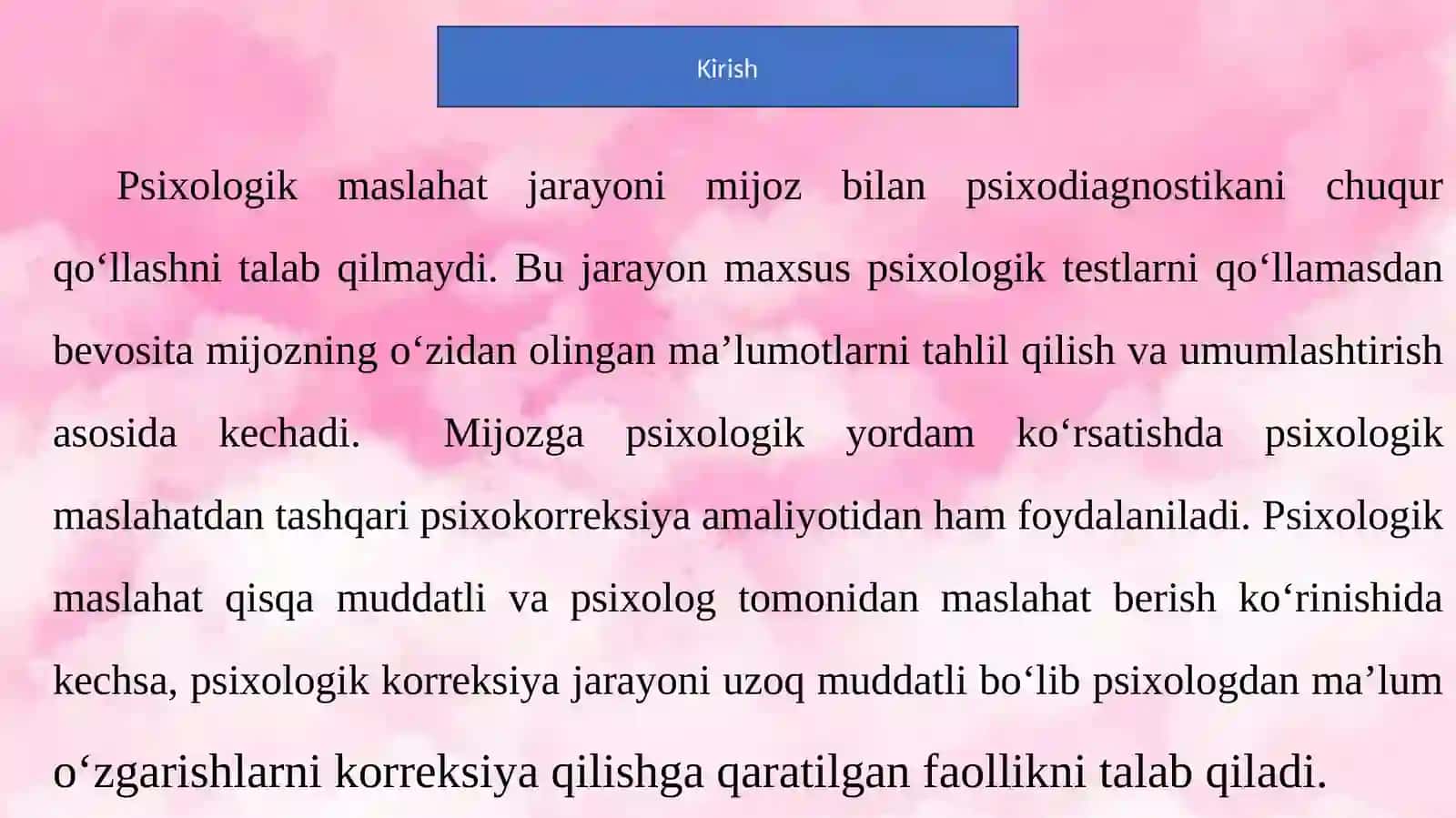 Konsultativ yordam tamoyillarini diagramma va sxemalarda yoriting 2