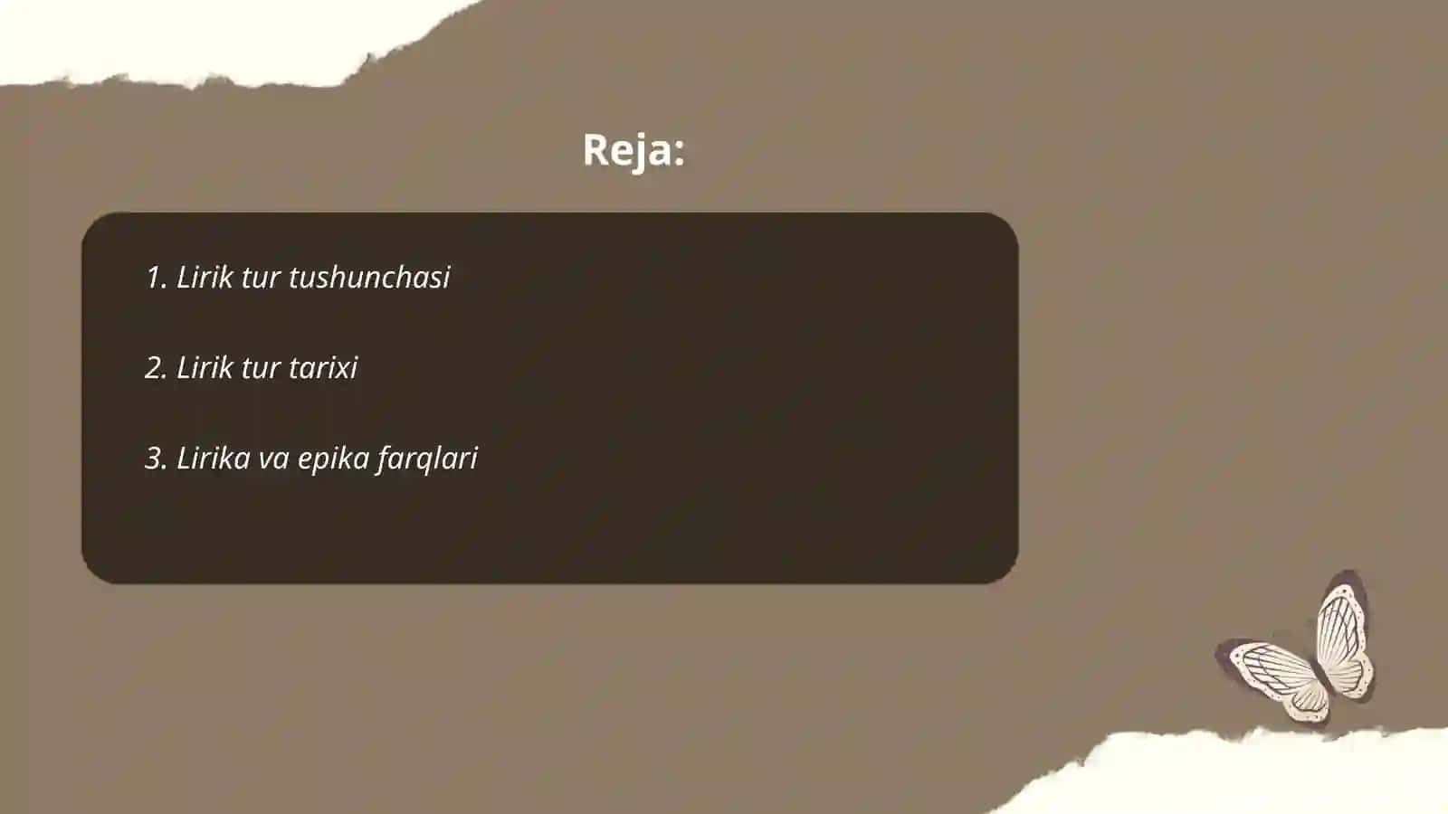 Lirik tur spetsifikasi 2