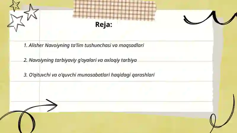 Alisher Navoiyning pedagogik qarashlari 2