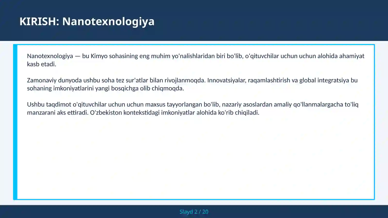 Nanotexnologiya 2