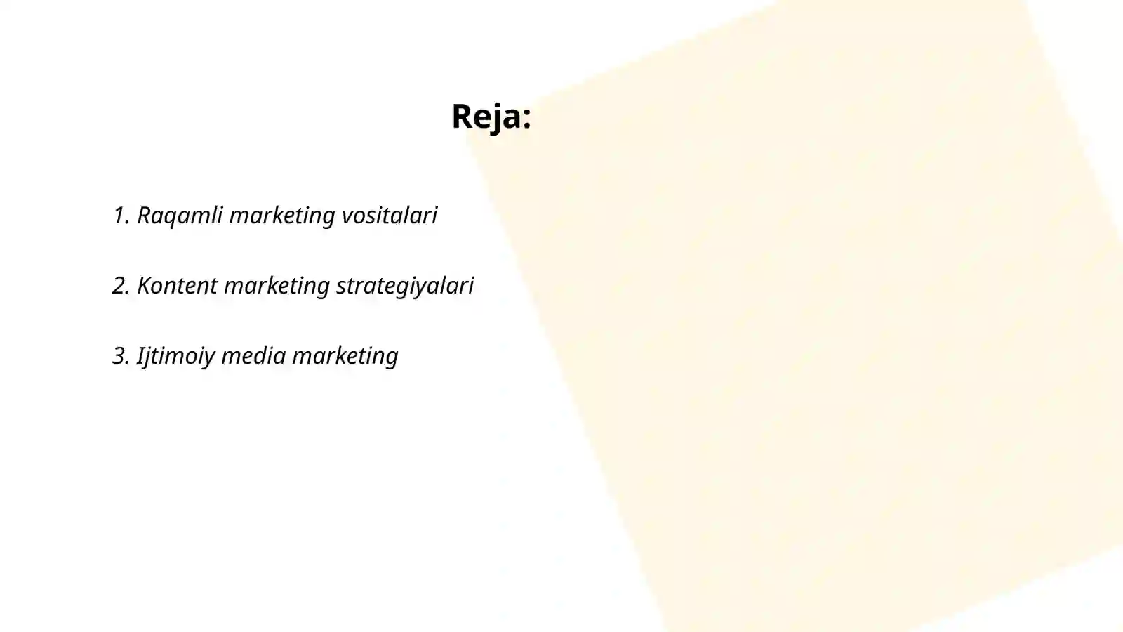 Marketing vazifalari 2