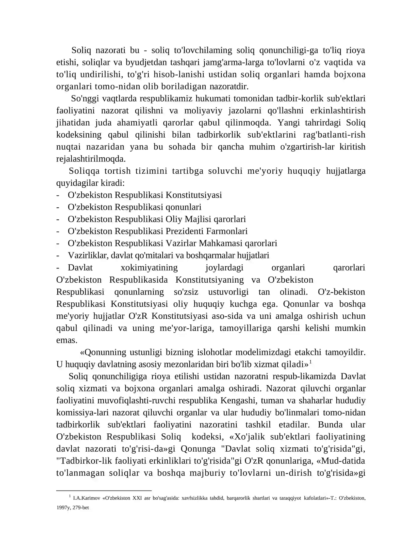 Soliq nazoratining tashkiliy va huquqiy asoslari 2