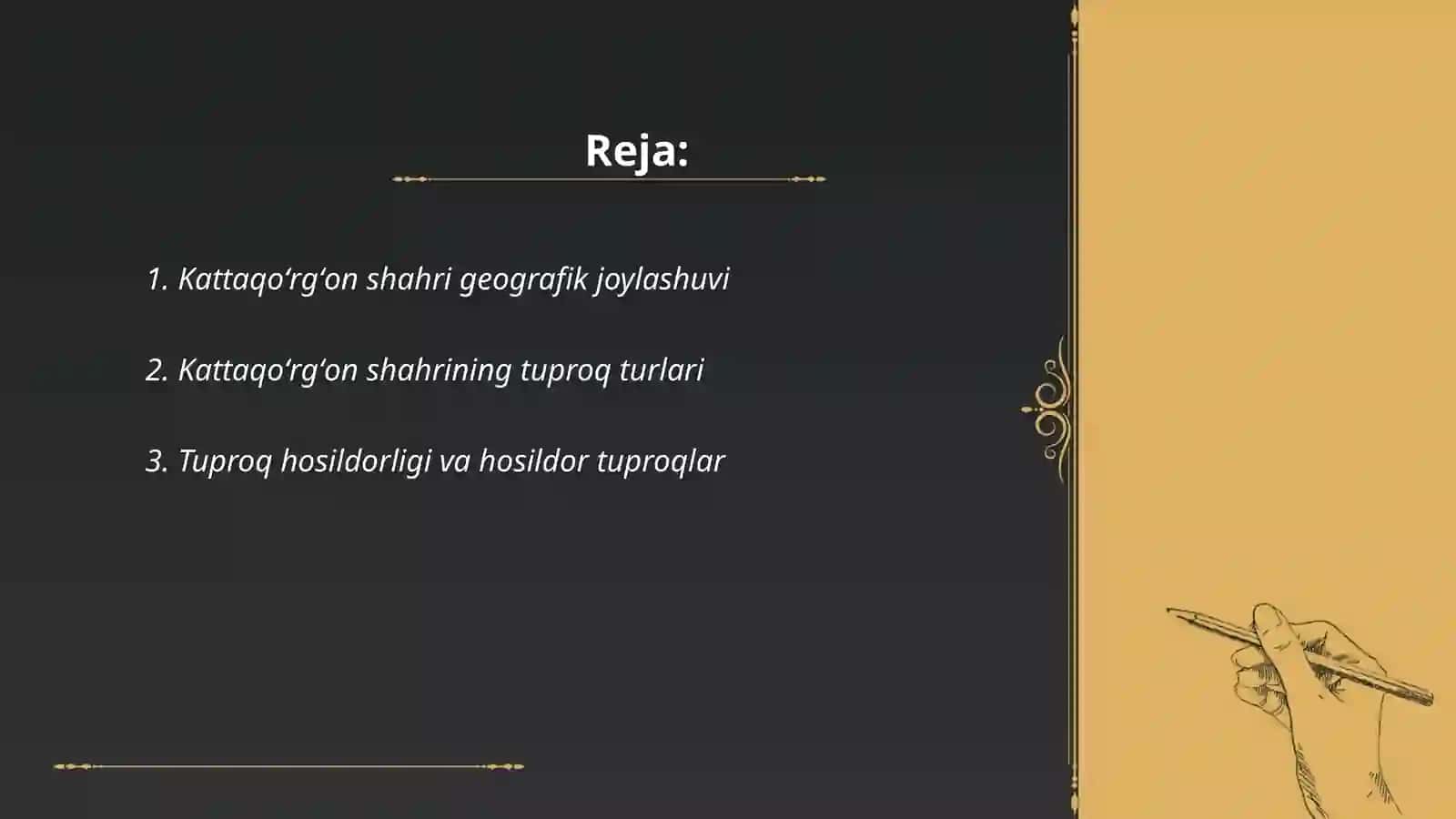 Kattaqoʻrgʻon shahar tuproqlar va ularning ekologik muomolari 2
