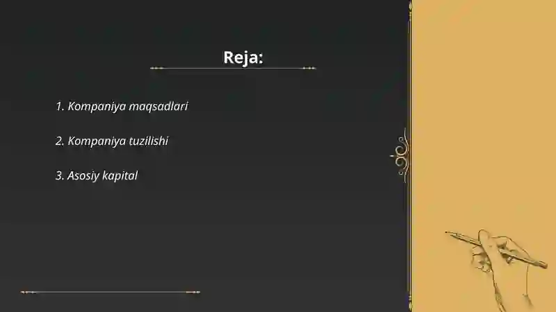 Kompaniya ustavi 2