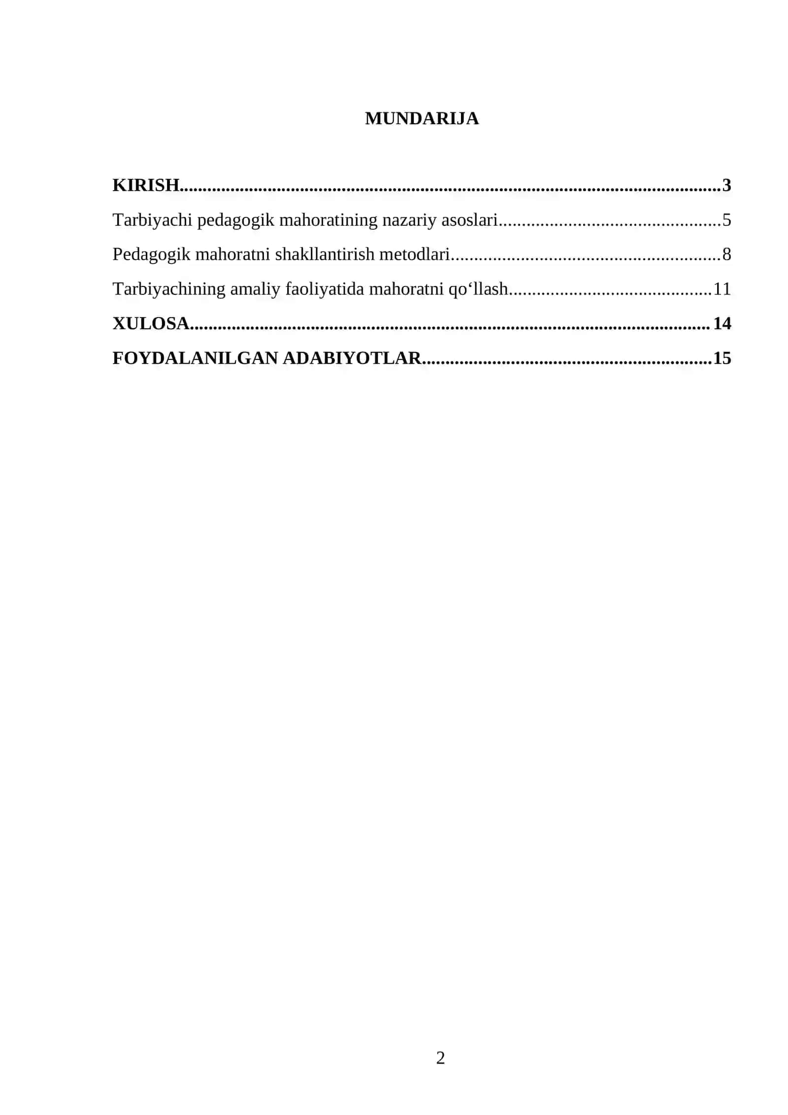 Tarbiyachining pedagogik mahorati 2