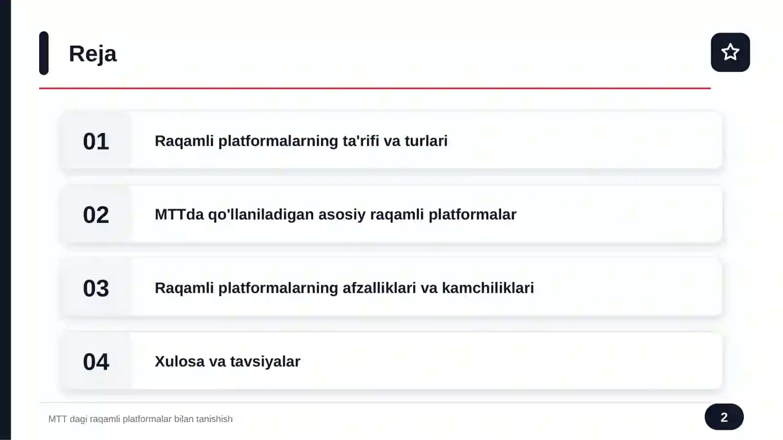 MTT dagi raqamli platformalar bilan tanishish 2