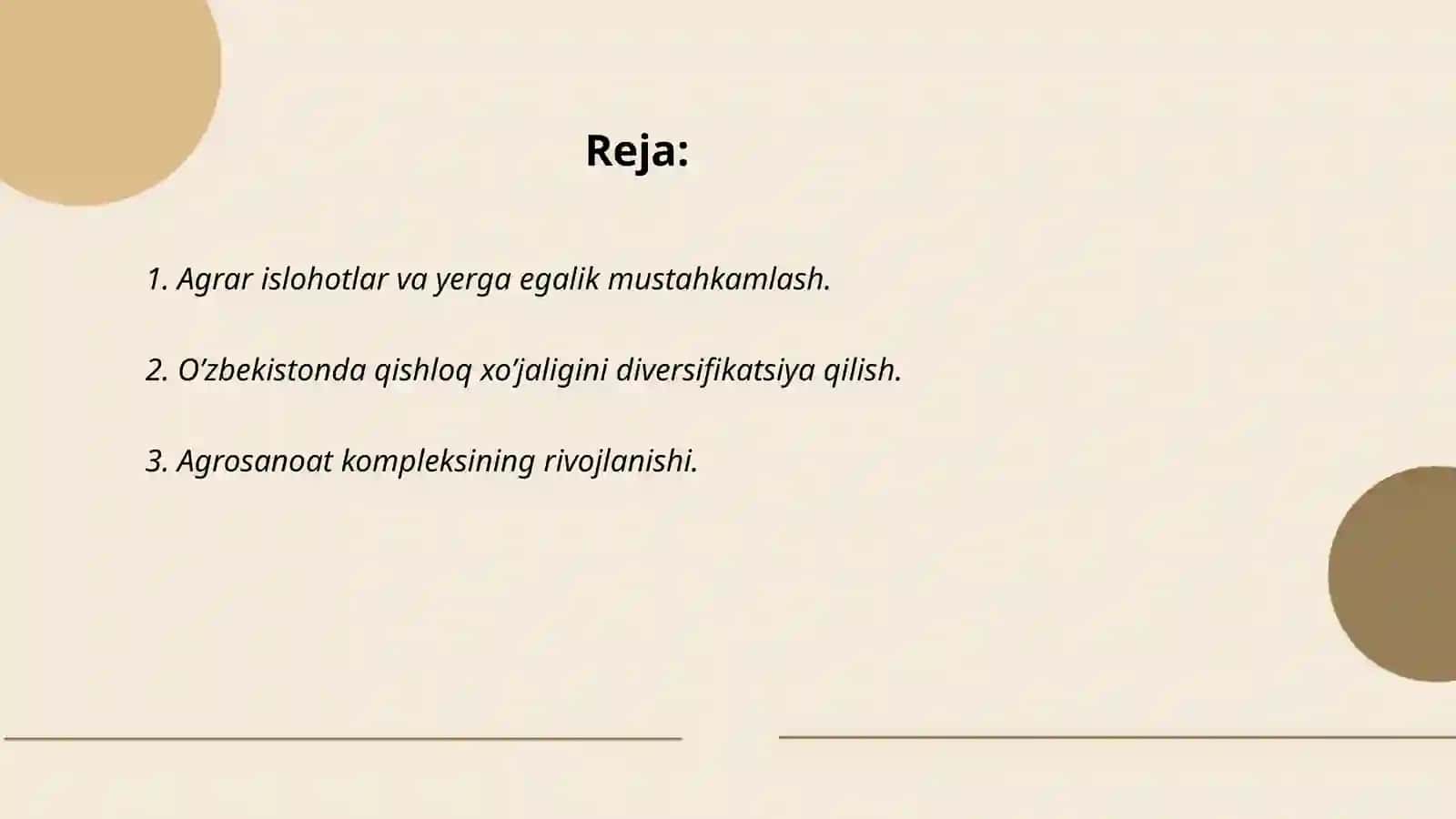O’zbekston Respublikasida qishloq xo’jaligi Va sanoat sohasidagi o’zgarishlar 2