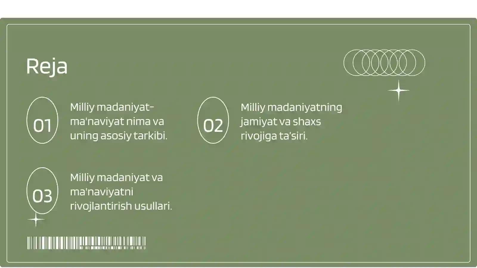 Milliy madaniyat-ma'naviyatning asosi 2