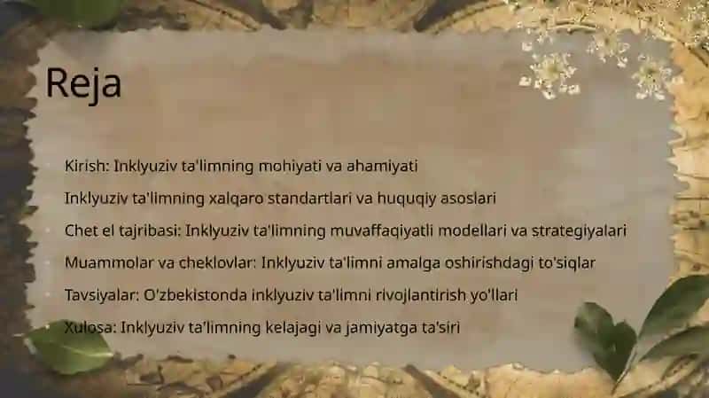 Chet elda alohida yordamga muhtoj bolalarning inklyuziv ta’limi 2