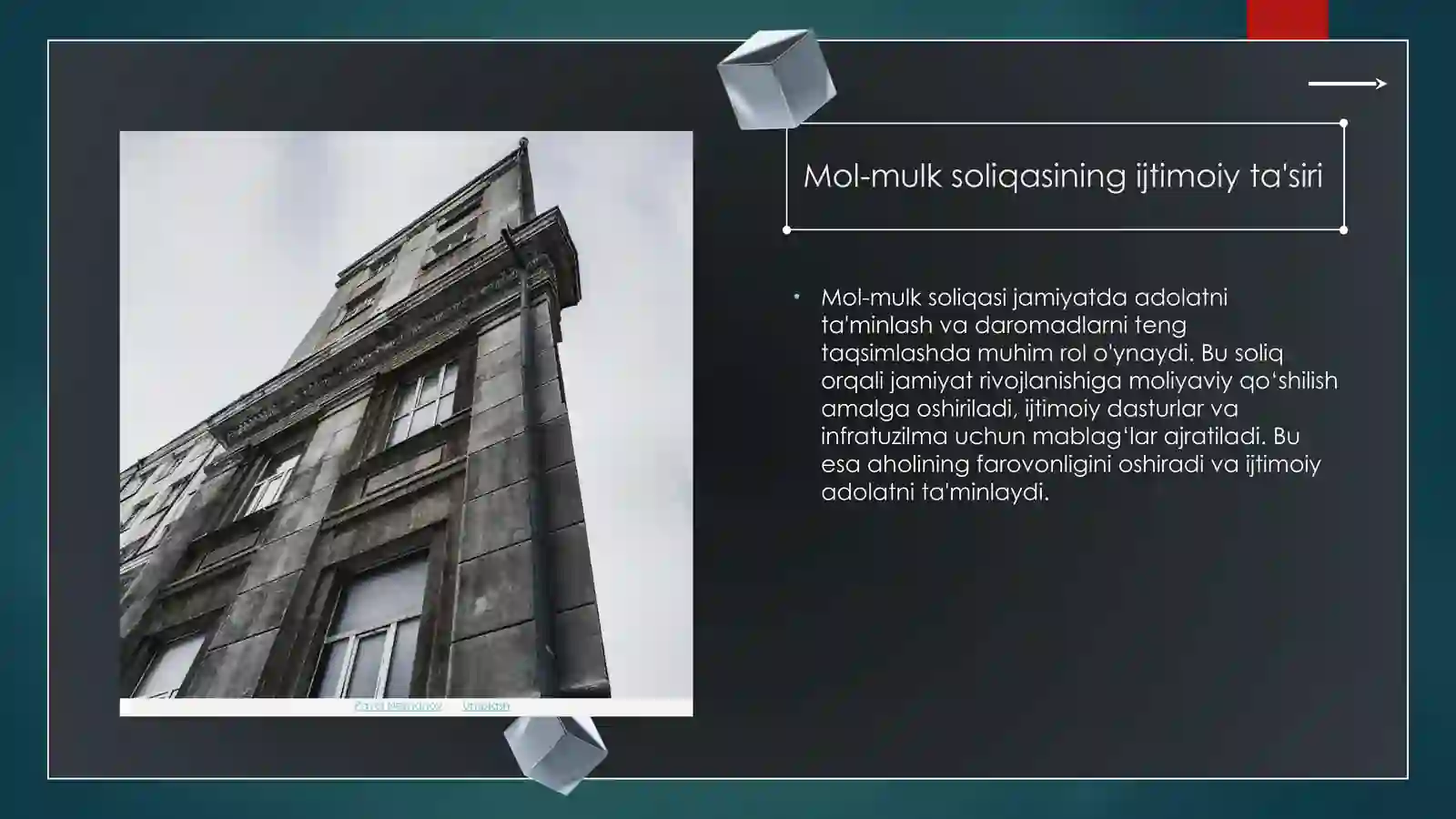 Òzbekistonda mol-mulkni soliqa tortishning óziga xos xususiyatlari 2
