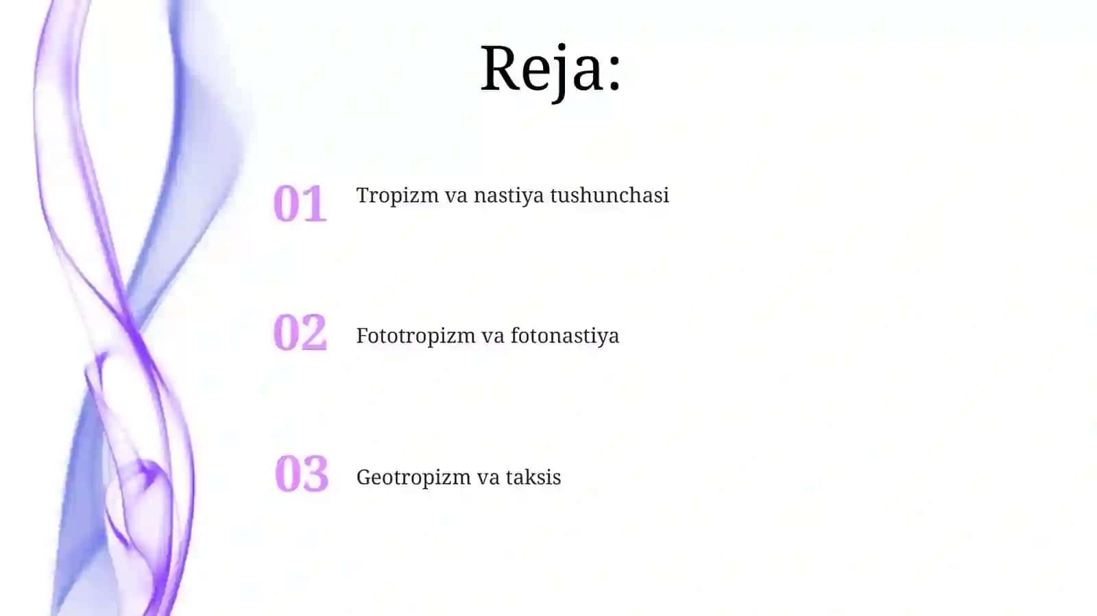 Fototropizm, fotonastiya, geotropizm va taksis 2