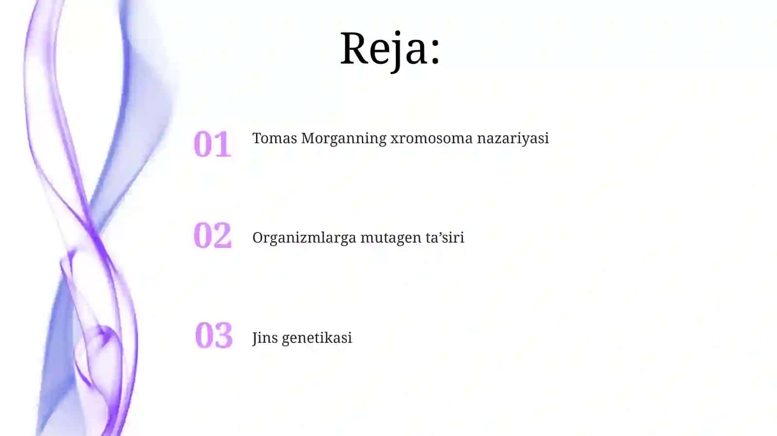 Tomas Morganning xromosoma nazariyasi 2
