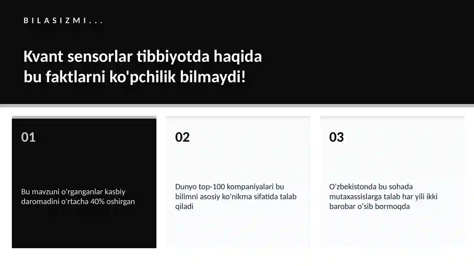 Kvant sensorlar tibbiyotda 2