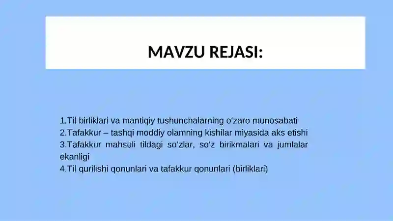 TIL VA TAFAKKUR 2