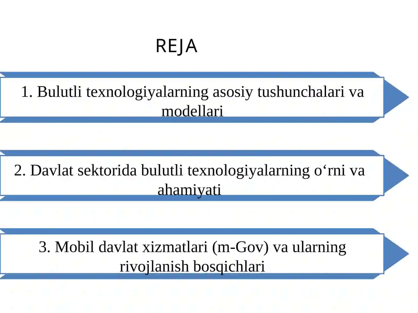 Bulutli texnologiyalar va mobil davlat xizmatlarini o‘rganish 2