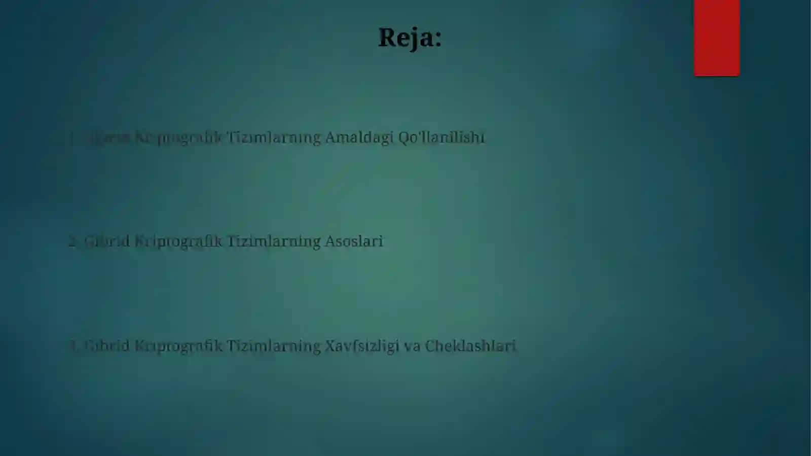 Gibrid Kriptografik Tizimlar 2