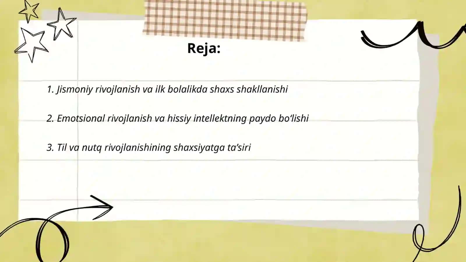 Ilk bolalik davrida shaxsning rivojlanishi 2