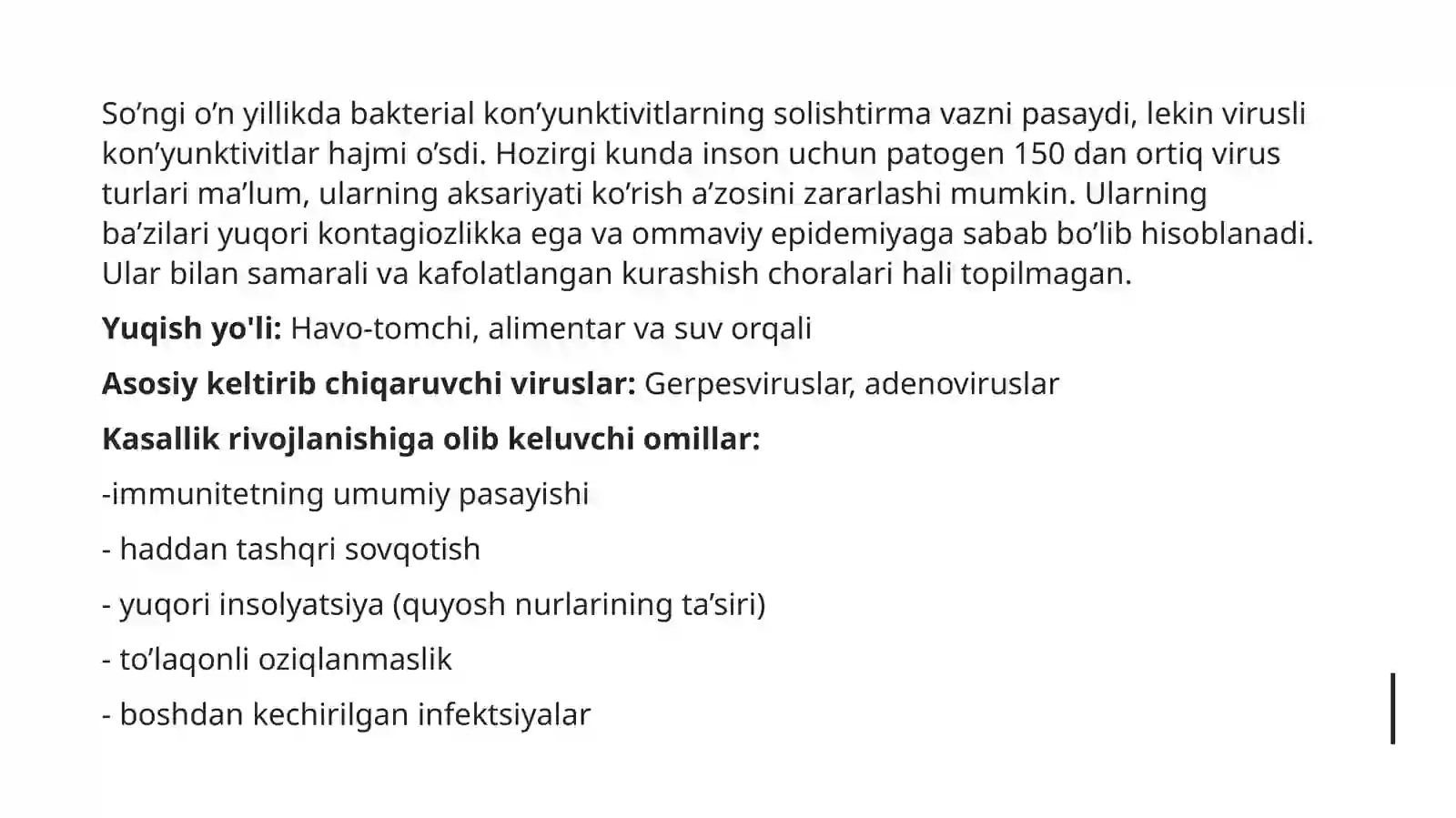 Virusli konyuktivitlar 2