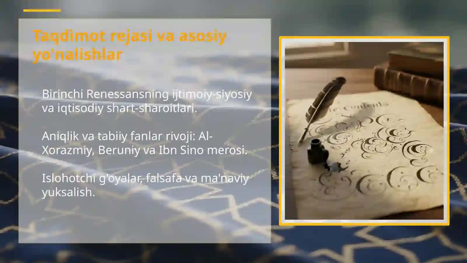 IX-XII asrlarda Sharq Uyg'onish davri: Ma'rifat va tafakkur cho'qqisi 2