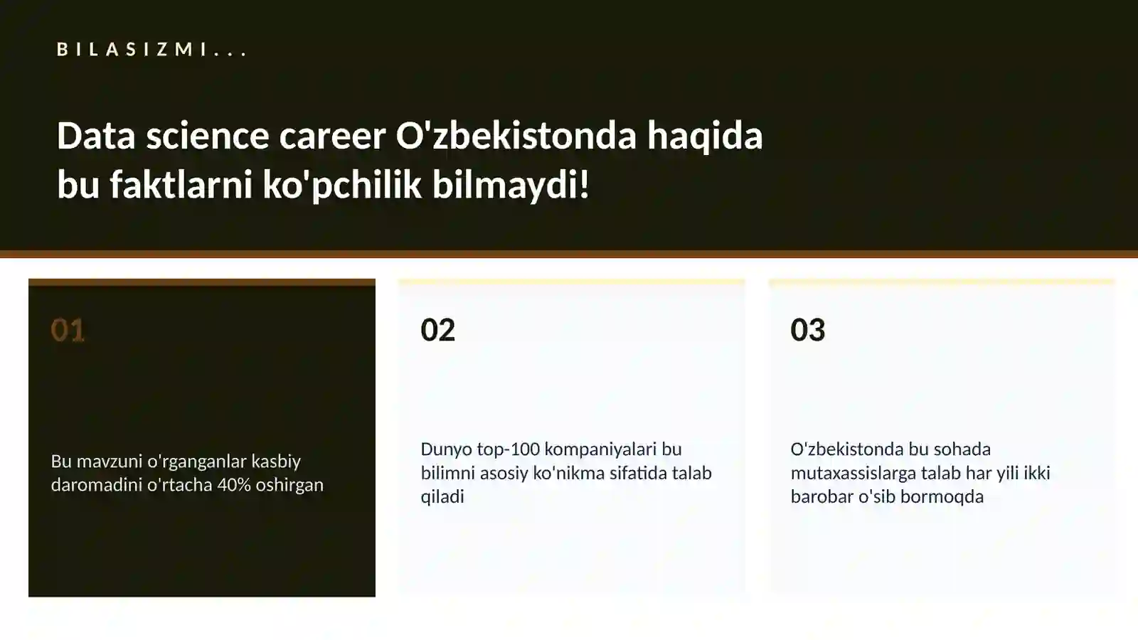Data science career O'zbekistonda 2