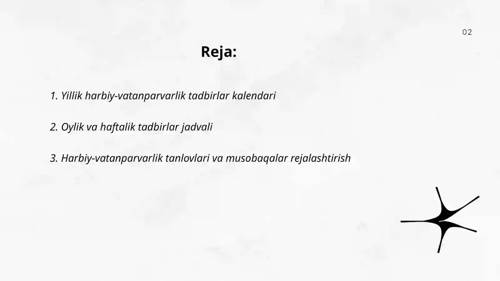 Harbiy vatanparvarlikka jalb qilish muhabbatini oshirish tanlovlar 2