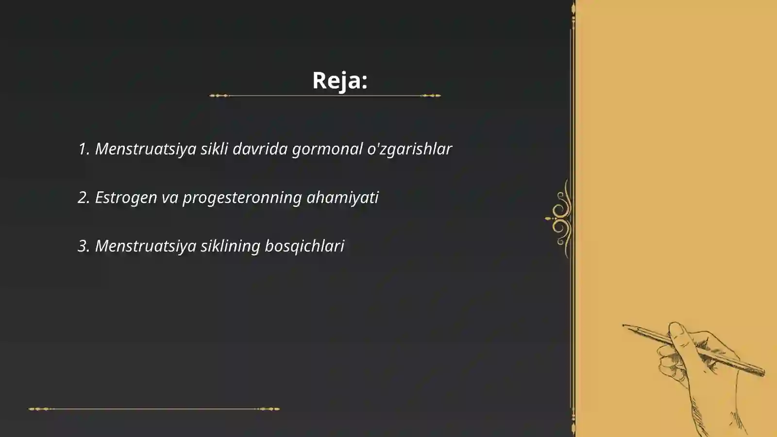 Menstruasion siklning ayollarda kechadigan biokimyoviy jarayoni haqida 2
