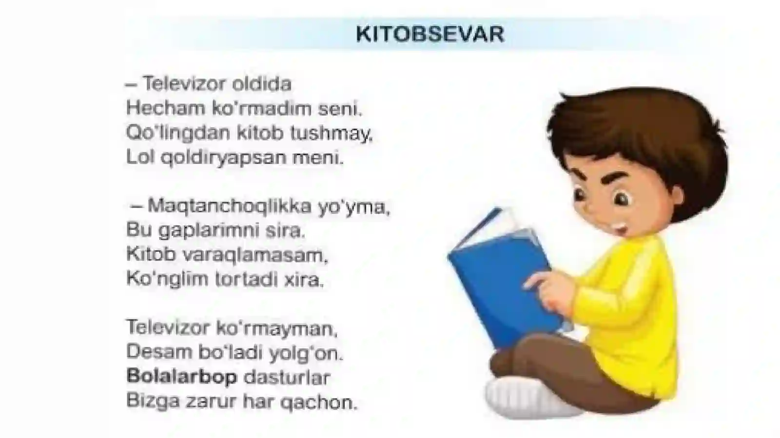 Kitob sevar she'ri 2