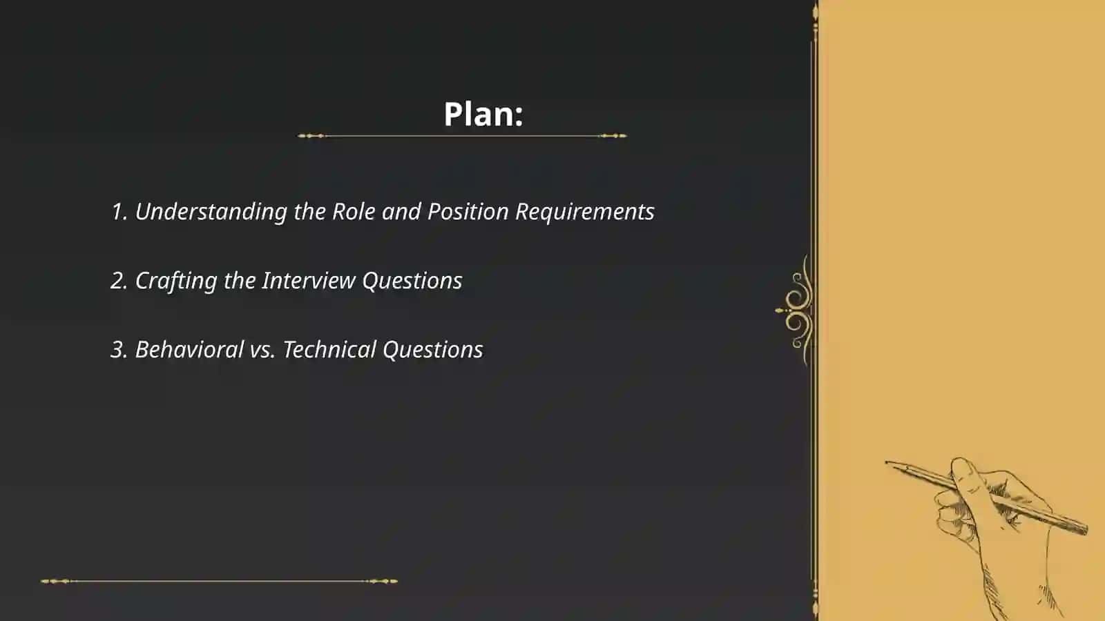 Designing a successful interview 2