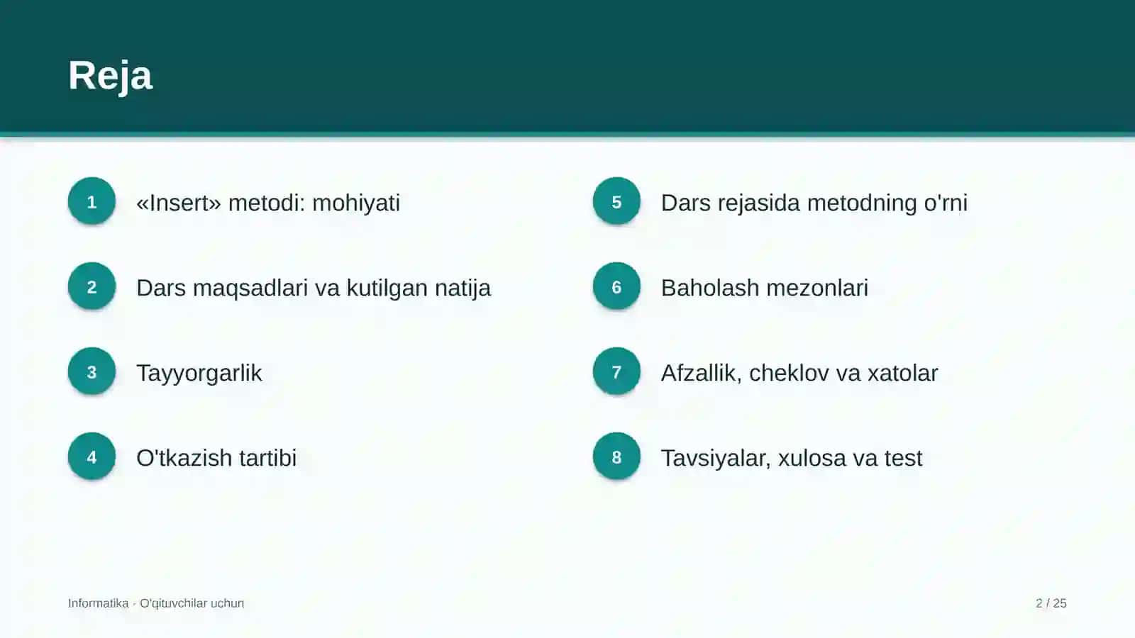 informatika darslarida insert metodidan foydalanish 5382 2