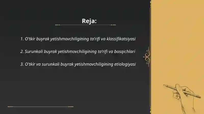 O'tkir va surunkali buyrak yetishmovchiligi 2