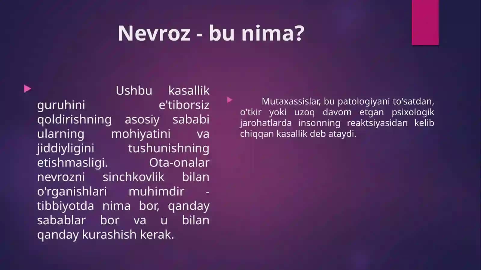 Bolalar psixikasi va nevrozlar 2