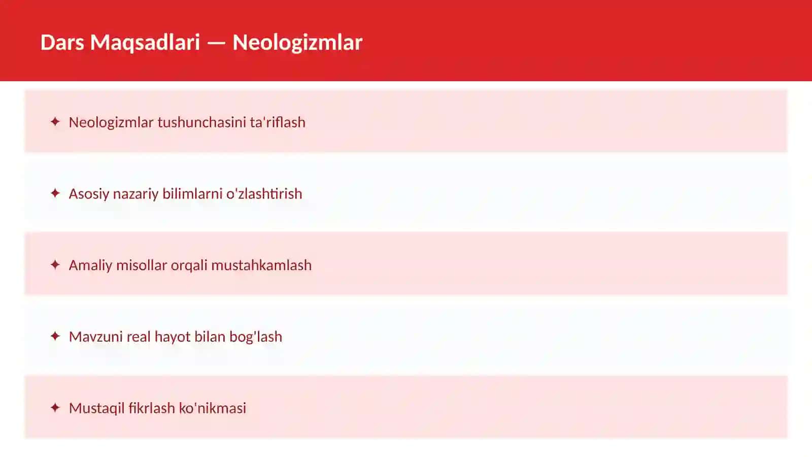 O'ZBEK TILI Arxaizmlar 2