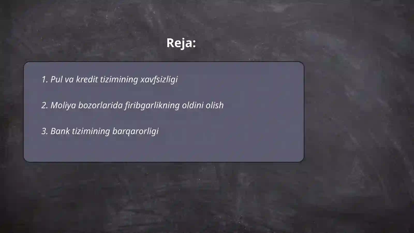 Xoʻjalik faoliyatining pul moliya sohasidagi iqtisodiy xavfsizlik 2