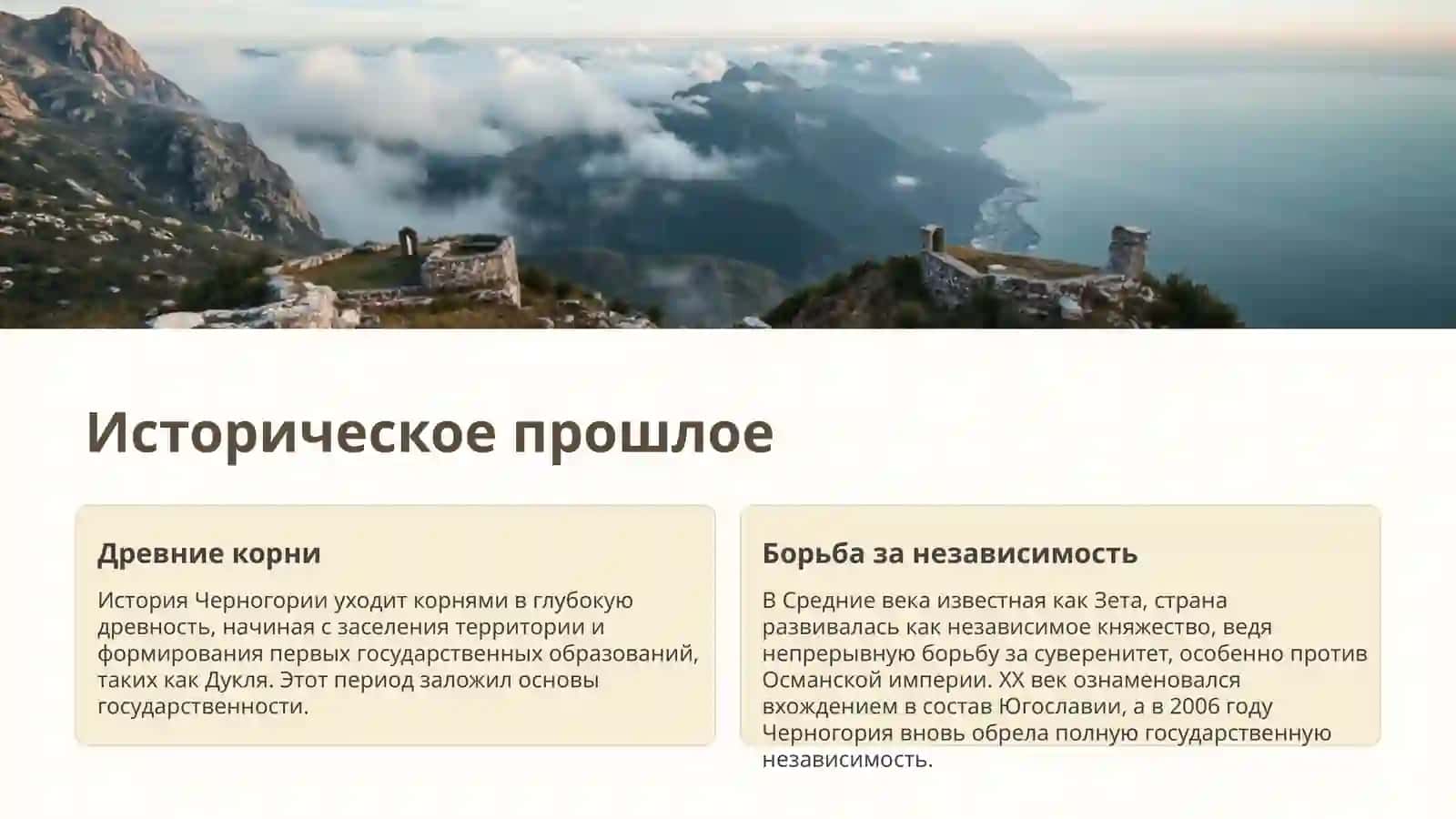 Черногория общие сведения 2