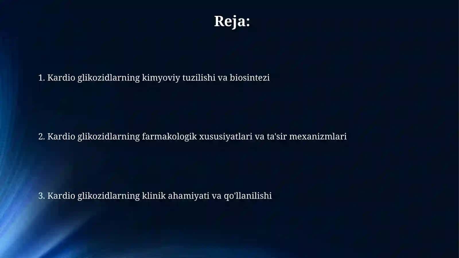 Yurak glikozidlarining kimyoviy tuzilishivaahamiyati 2
