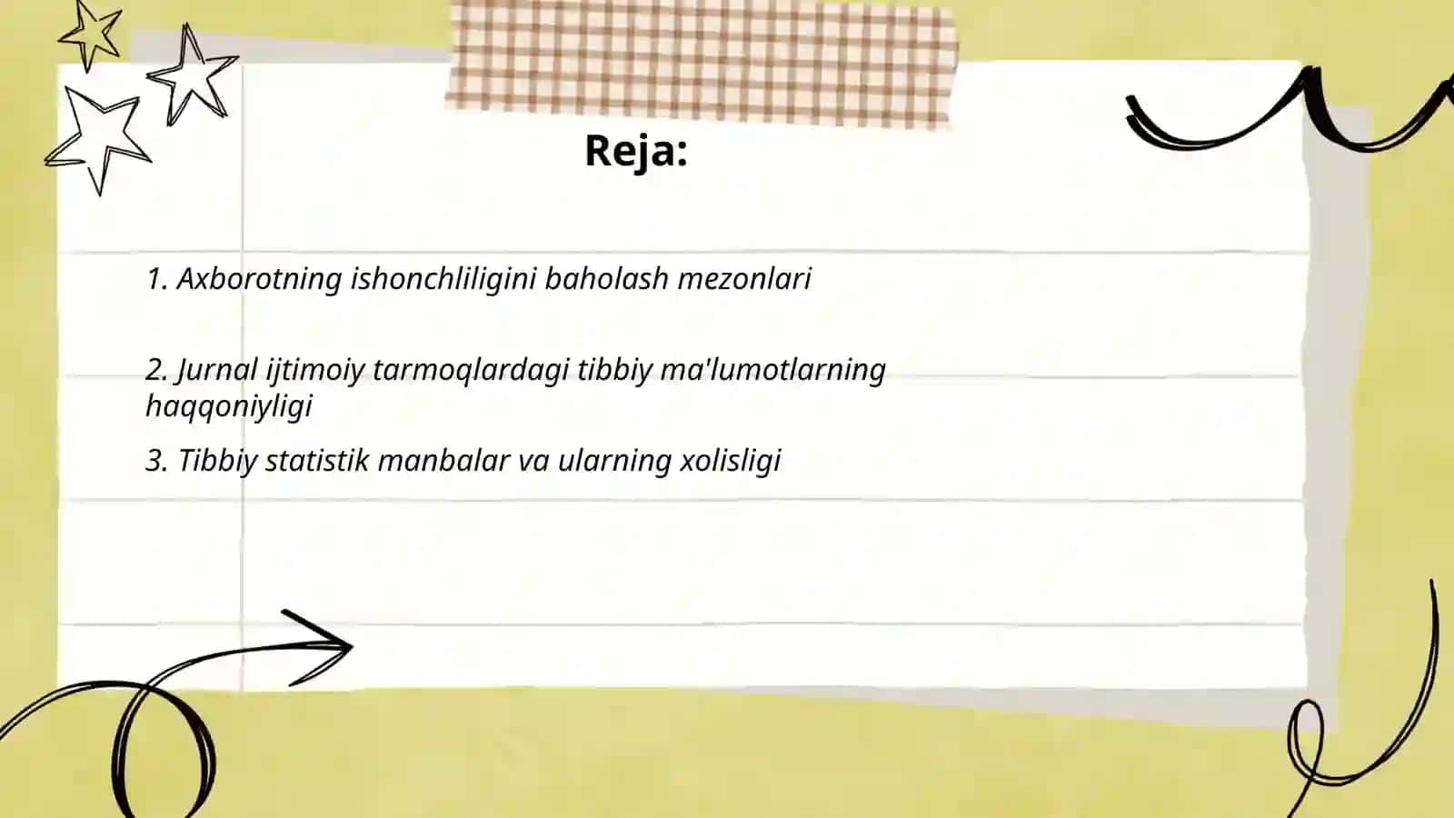 Axborot va jurnal ijtimoiy tarmoqlardagi tibbiy statistik manbalarning ishonchliligini baholash 2