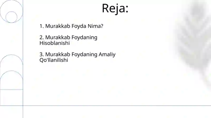 Murakkab foizlar 2