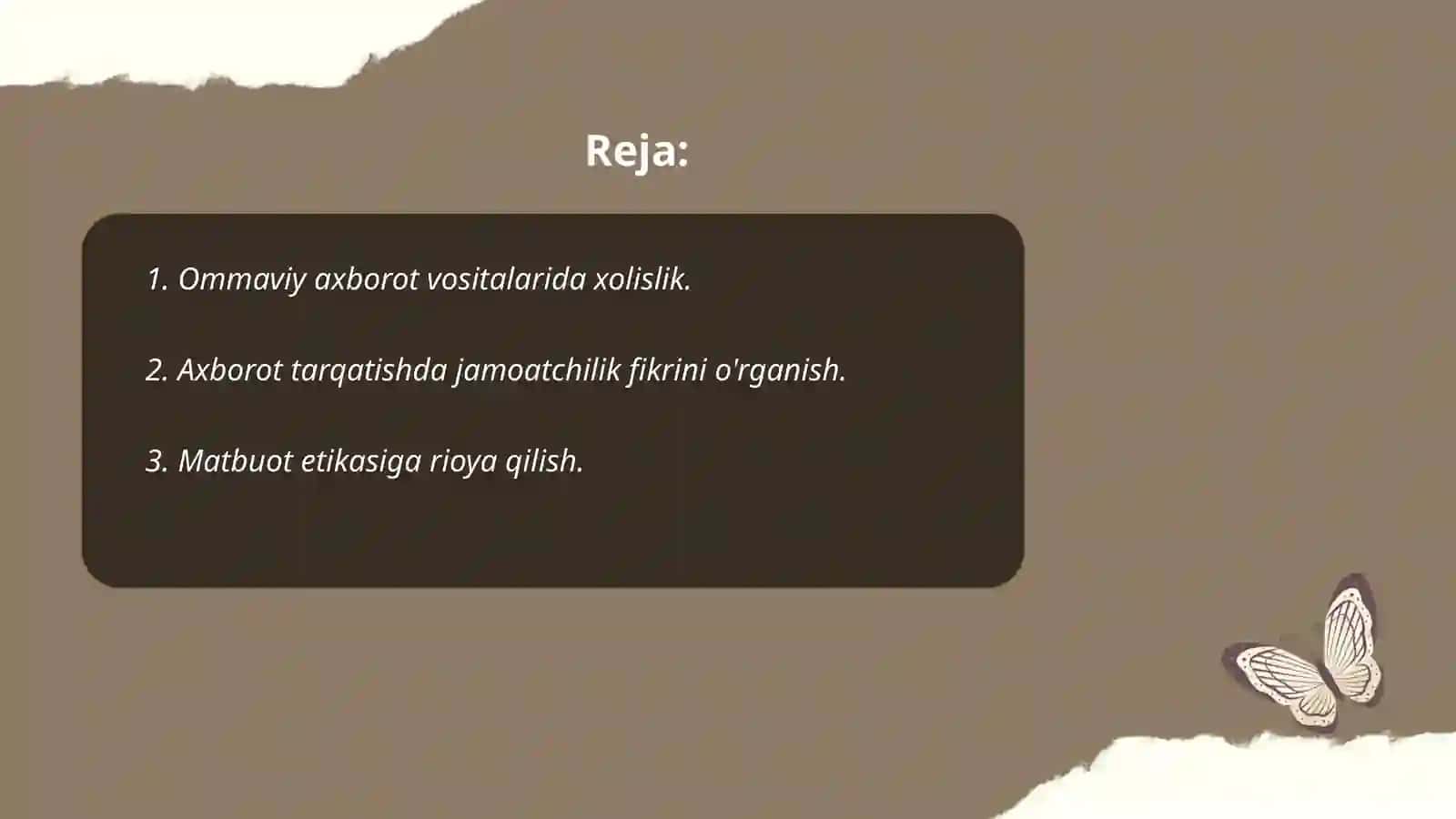 Ommaviy axborot vositalarida xolislik 2