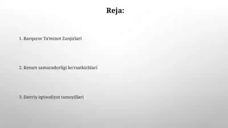 Tabiiy Resurslardan Oqilona foydalanish 2
