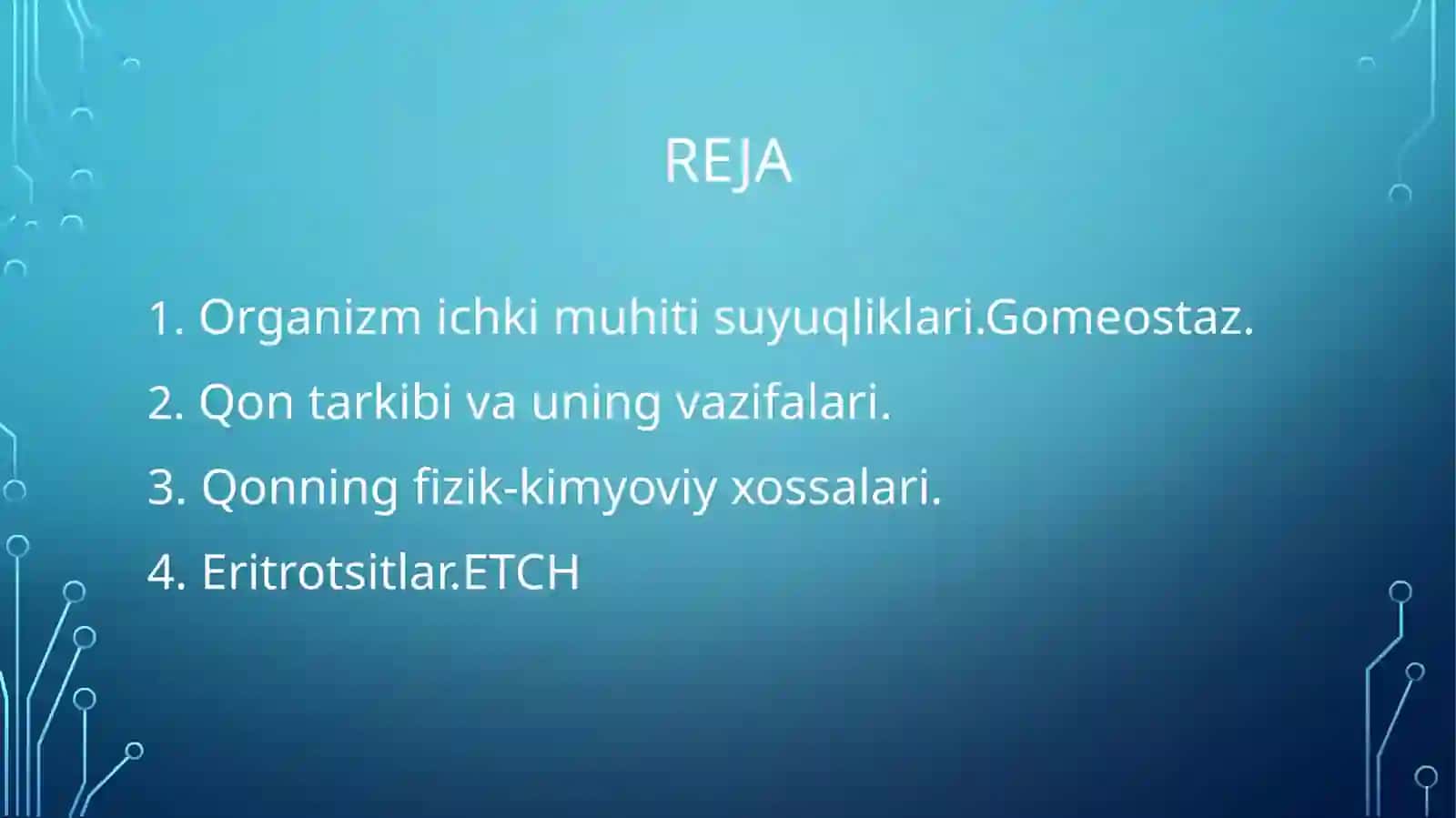 Organizmning biologik suyuqliklar 2