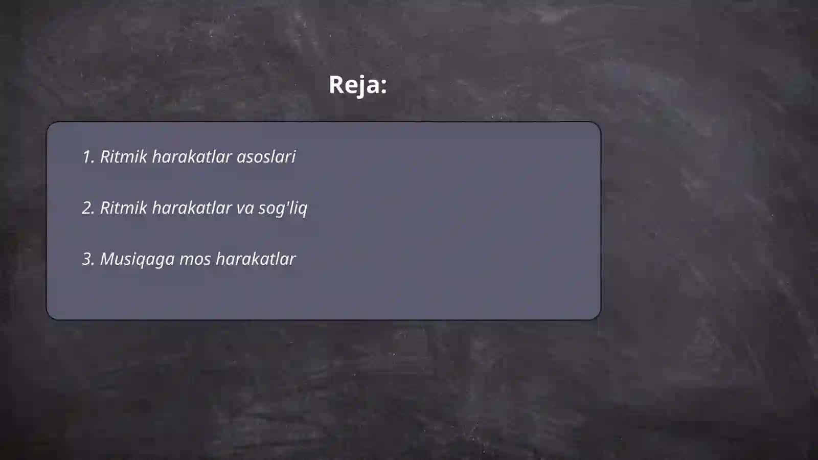 Ritmik harakatlar 2