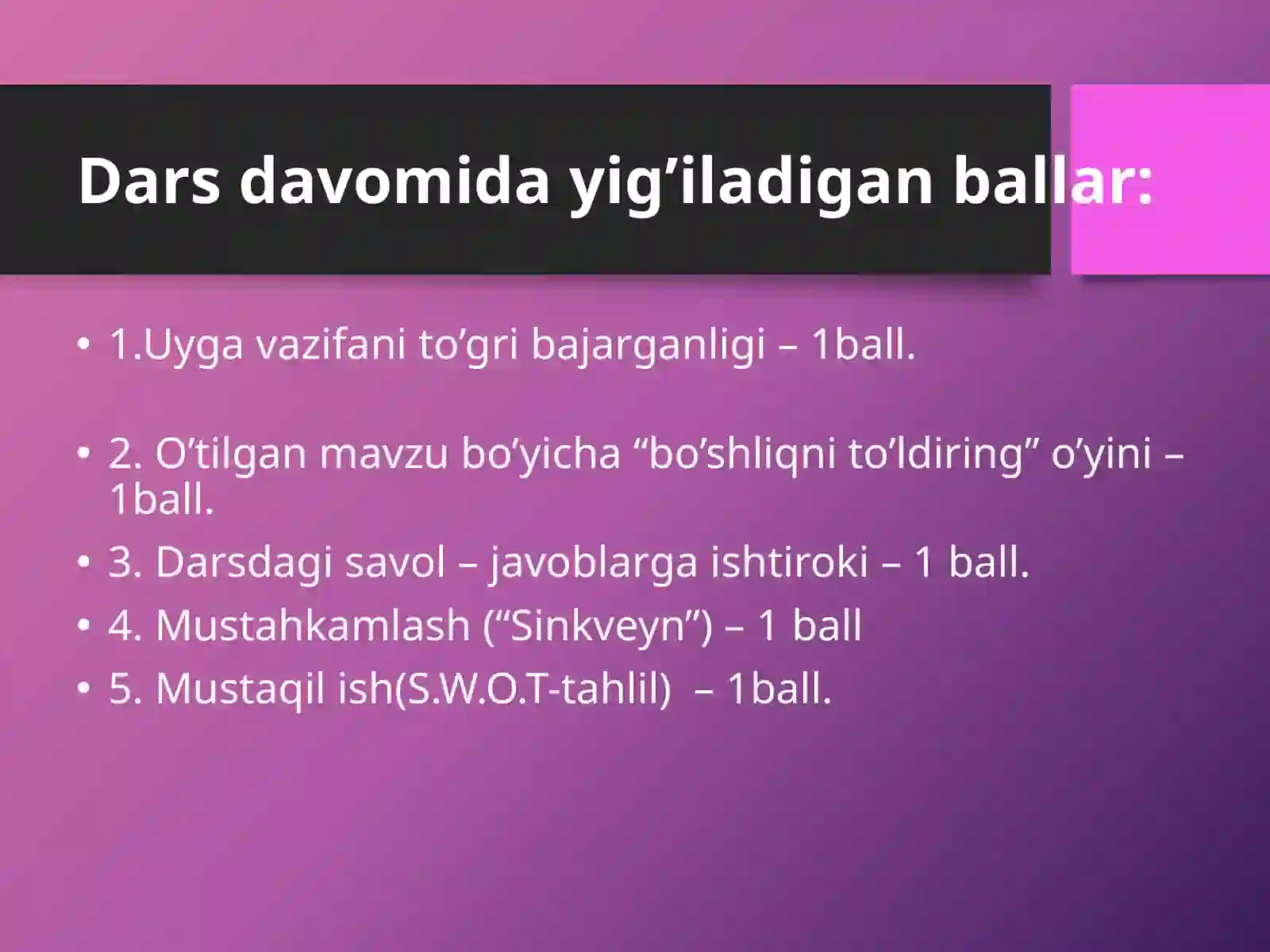 Uglevodlar ochiq dars 2
