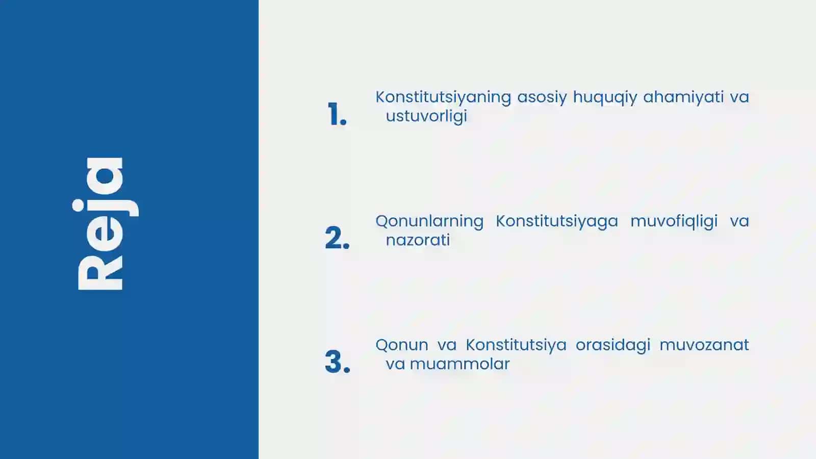 Konstitutsiya va qonunning ustuvorligi 2
