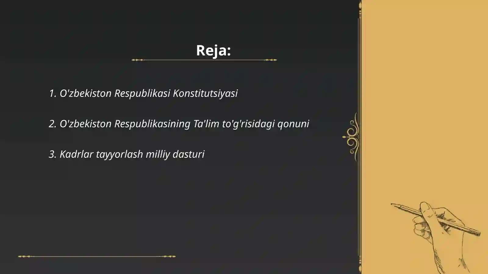 O'zbekiston Respublikasi Konstitutsiyasi 2