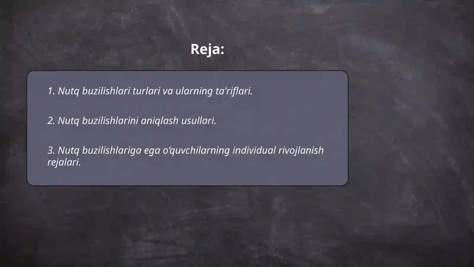 Umumiy o‘rta ta’lim olish jarayonida nutq buzilishlari 2