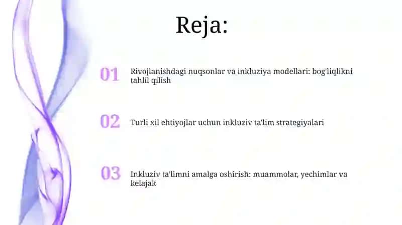 yordamga muhtoj bolalarda rivojlanishda nuqsoni chuqirligi va tuzilishiga qarab inklyuziya modellari 2