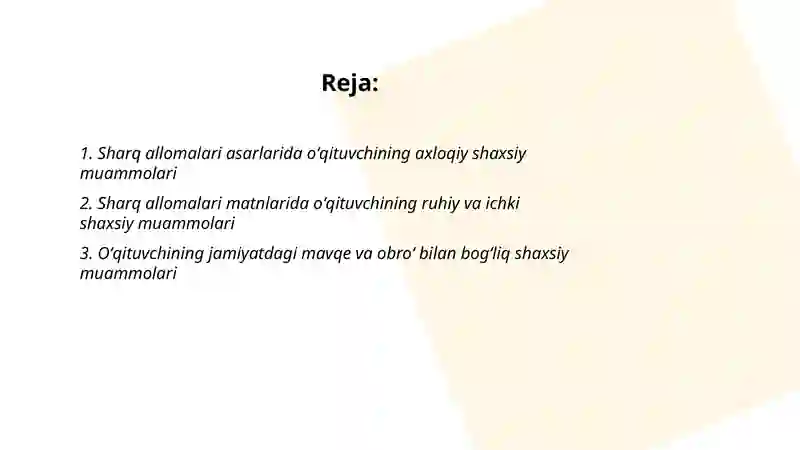 Munavvarning rivojlanish psixologiyasi Fanidan Mustaqil Ishi 2