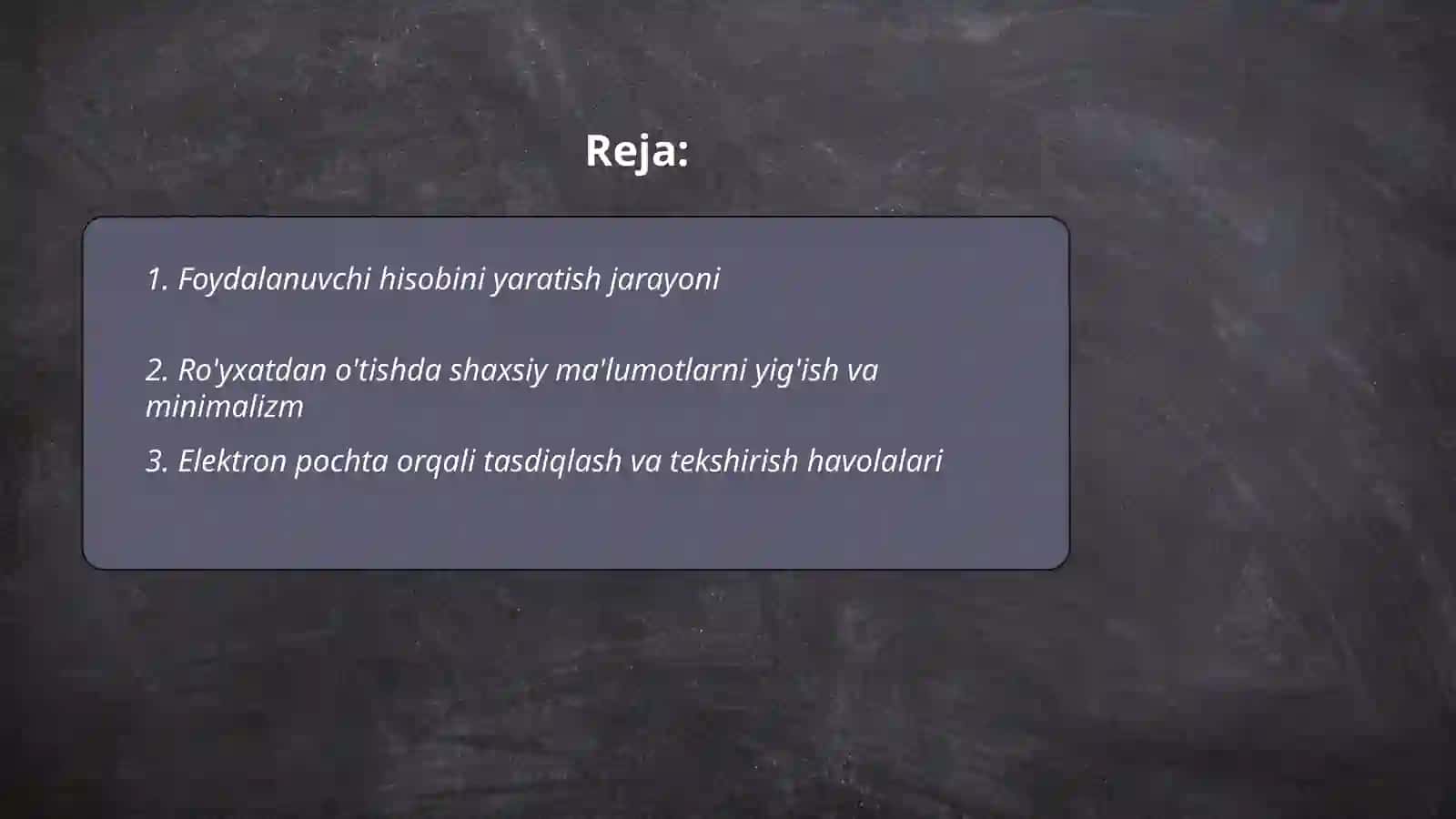 Internet tarmogʼida foydalanuvchilar registratsiyasi 2